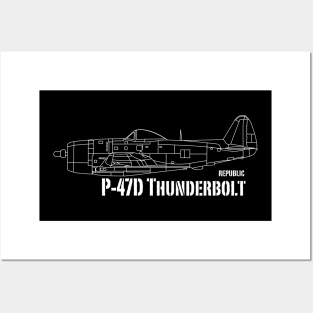 Republic P-47D Thunderbolt Posters and Art
